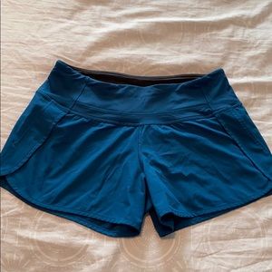 Lululemon Blue Running Shorts